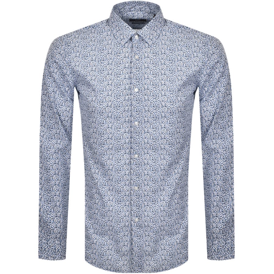Alternative Image for ProductBOSS Isko Slim Fit Long Sleeve Shirt Blue1